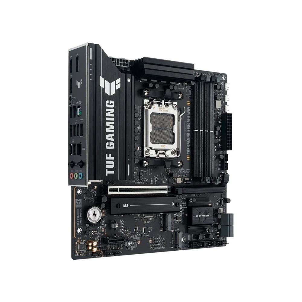 Placa Mãe ASUS TUF GAMING B850M-E WIFI, AMD AM5, mATX, DDR5, Wi-fi 6E, Bluetooth, Preto