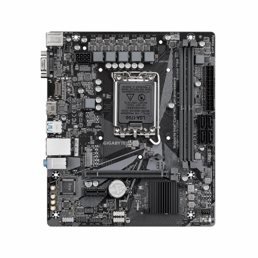 Placa-Mãe Gigabyte H610M-H V3, DDR4, LGA 1700, mATX