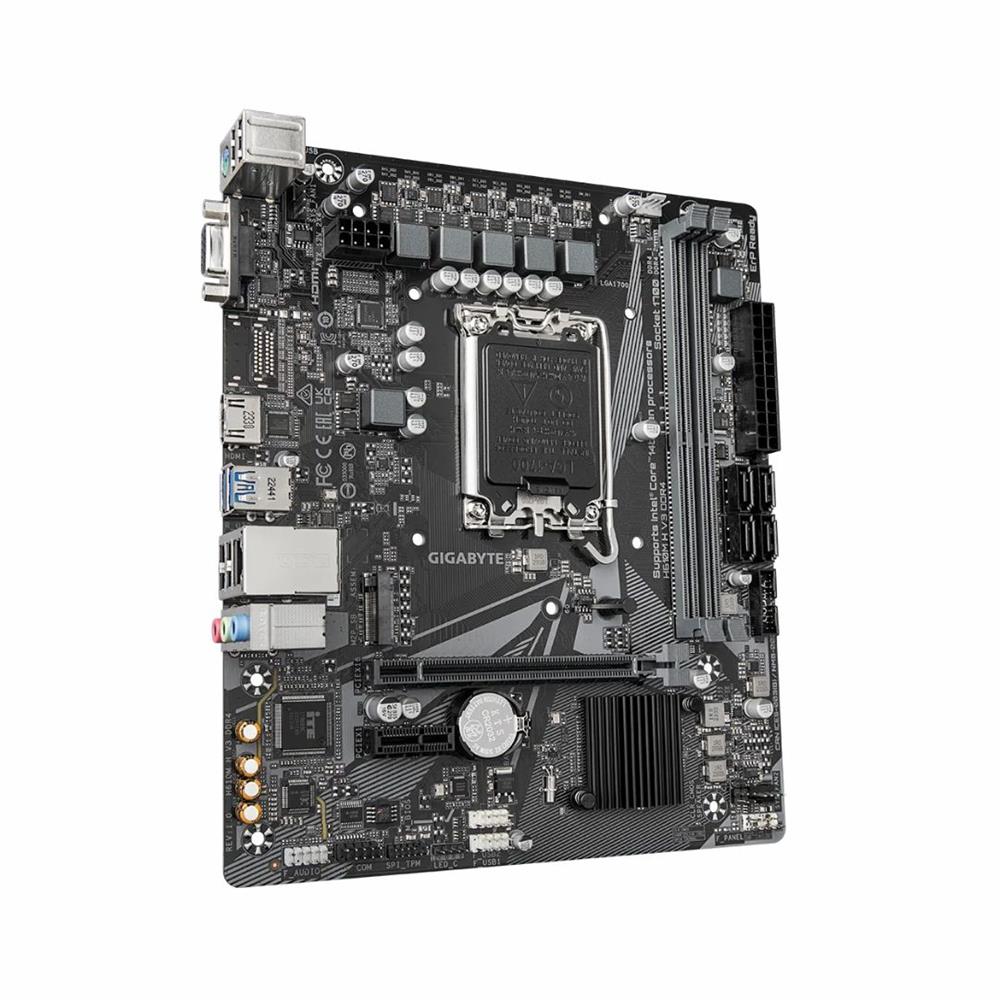 Placa-Mãe Gigabyte H610M-H V3, DDR4, LGA 1700, mATX