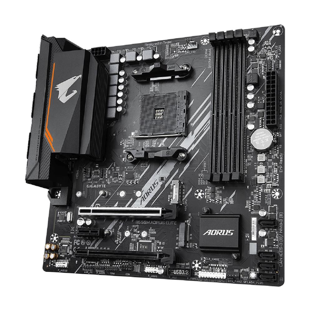 Placa Mãe Gigabyte B550M Aorus Elite, Chipset B550, AMD AM4, mATX, DDR4