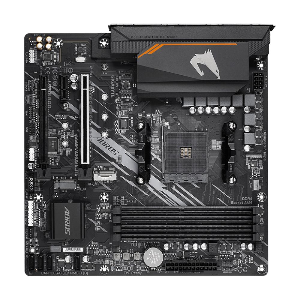 Placa Mãe Gigabyte B550M Aorus Elite, Chipset B550, AMD AM4, mATX, DDR4