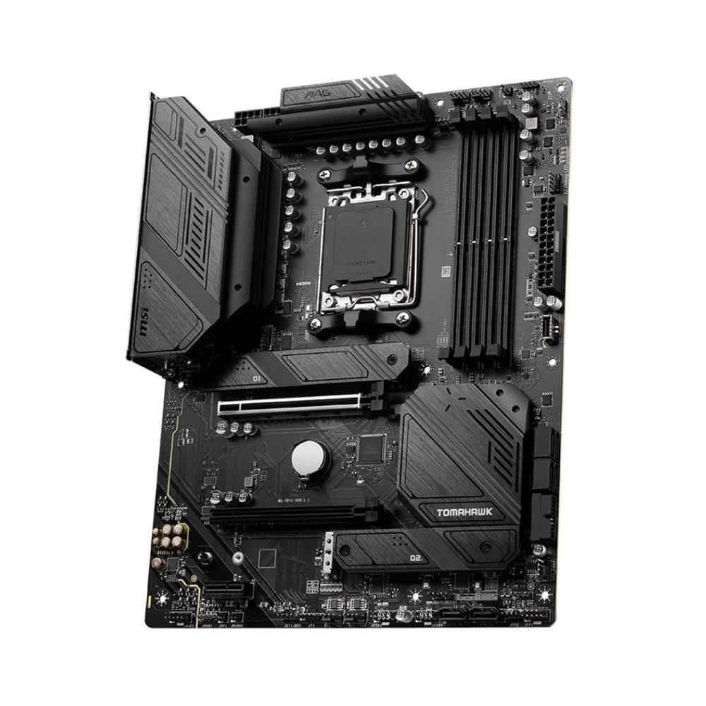 Placa-mãe MSI MAG B650 TOMAHAWK WiFi, Chipset AMD B650, Socket AM5, DDR5 ATX, Preto