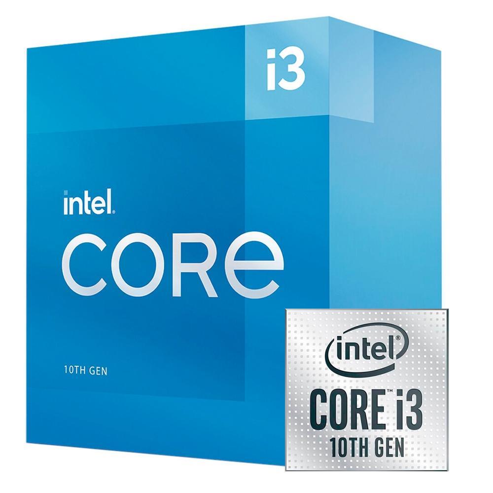 Processador Intel® Core™ i3-10105, 3.7GHz (4.4GHz Turbo), 4-Core 8-Threads, Cache 6MB, LGA 1200