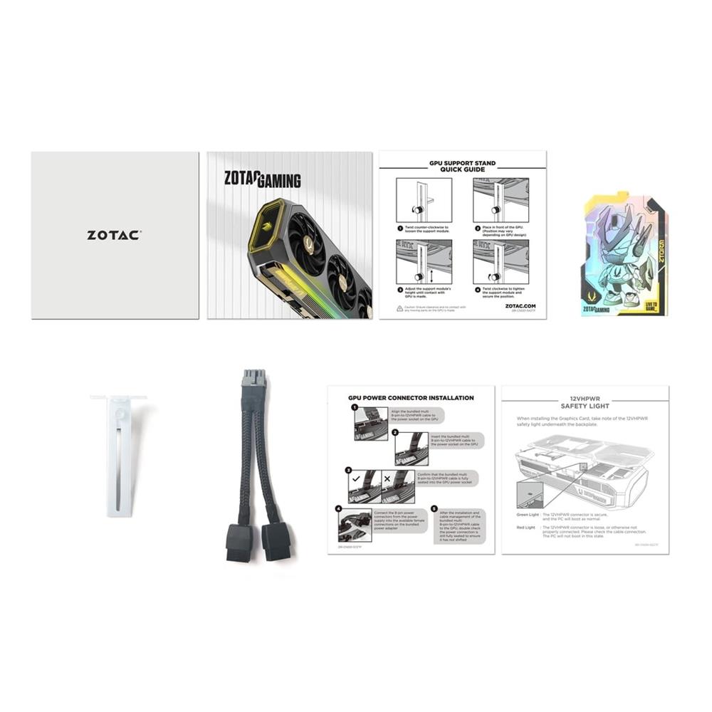 Placa De Vídeo Zotac Geforce RTX 5070 AMP 12GB GDDR7 Branco - ZT-B50700FQ-10P