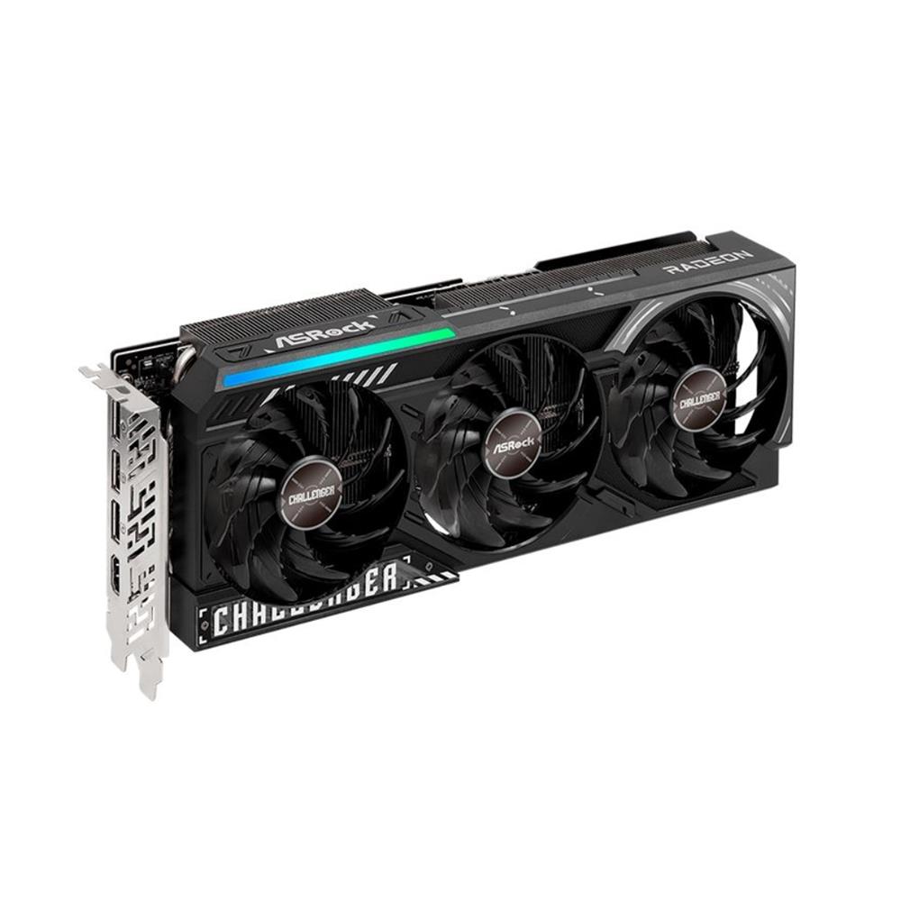 Placa de Video AsRock Radeon RX 9070 XT Challenger, 16GB, GDDR6, 256-bit, Preto