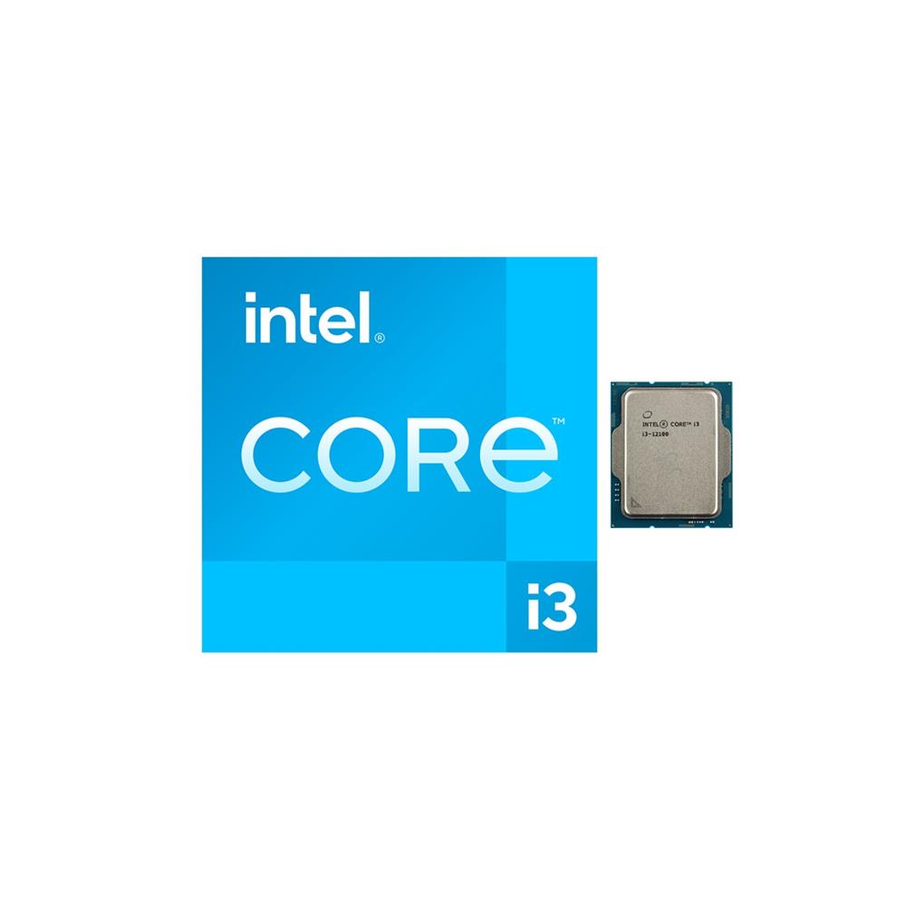Processador Intel Core i3-12100, 3.3GHz (4.3GHz Turbo), 4-Core 8-Threads, Cache 12MB, LGA 1700