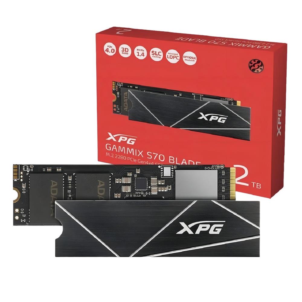 内蔵型SSD XPG GAMMIX S70 BLADE 2TB SSD SSD XPG S70 Blade 2TB, M.2 NVMe 2280, 3D NAND, Lei - COMPRAGAMER