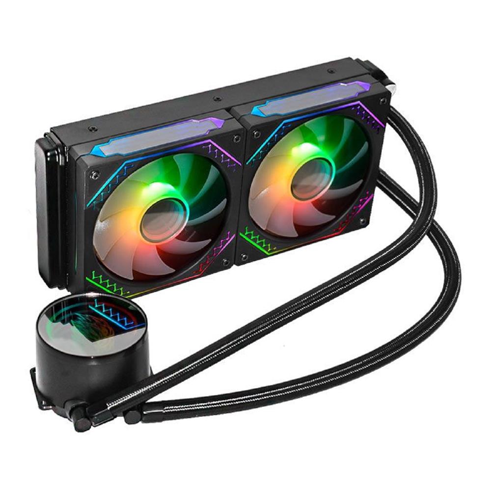 Water Cooler K-Mex Infinite Space WAC7, ARGB, 240mm, Intel, AMD, Preto