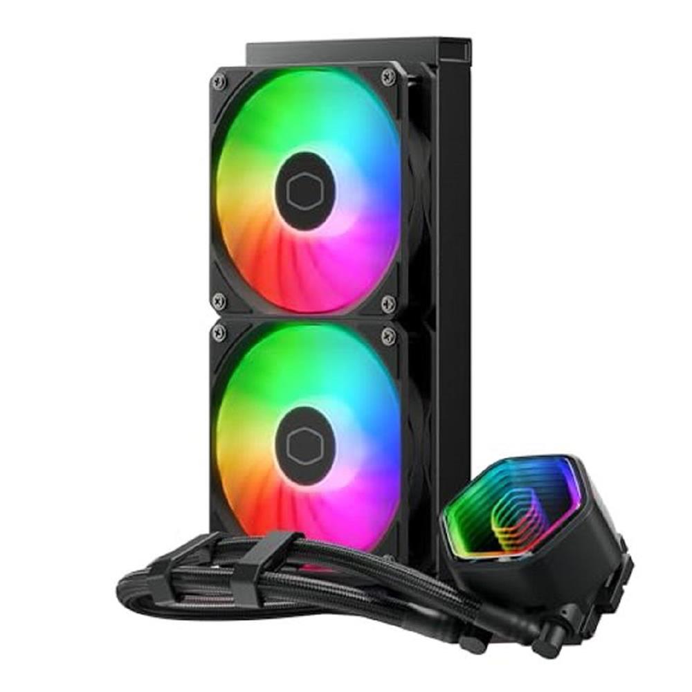 Water Cooler Cooler Master MasterLiquid 240 Core II, RGB, 2 Fans, 120 mm, AMD, Intel, Preto 